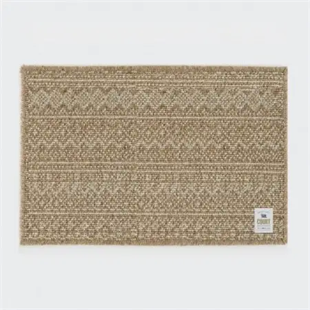 ウールラグ/Fisherman's Court CAMEL×IVORY 90×60cm【1500518】