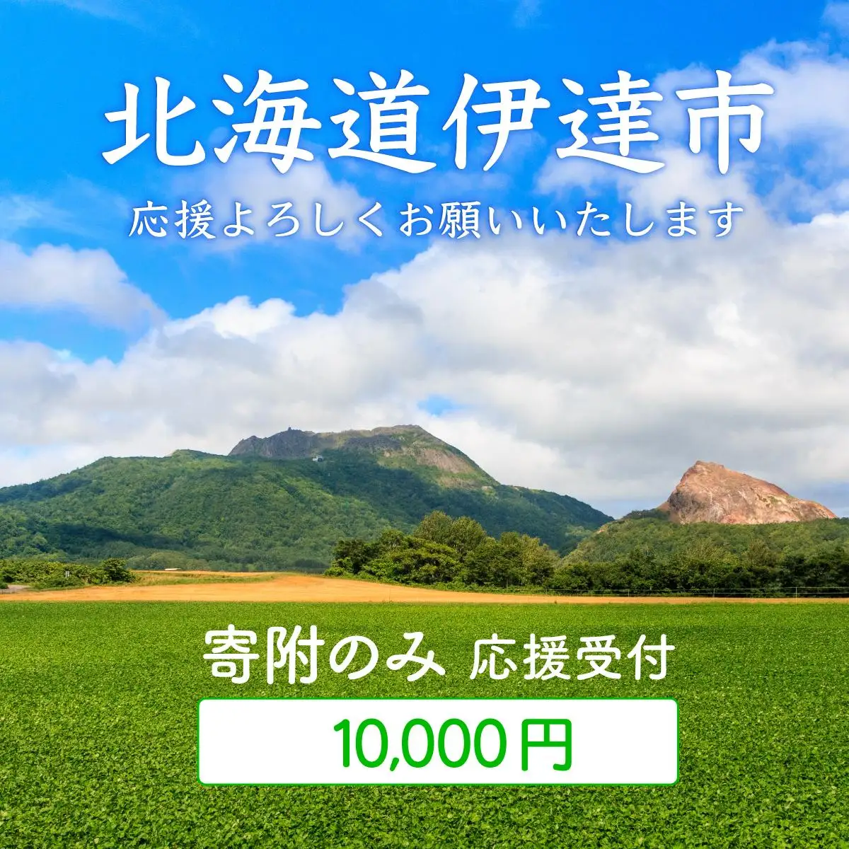 [5525-0996]伊達市 寄附のみ 応援受付 10,000円コース（返礼品なし 寄附のみ 10000円）
