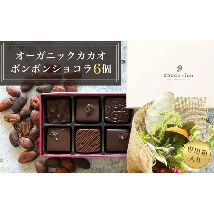 こだわり素材のボンボンショコラ6個セット　chocorico