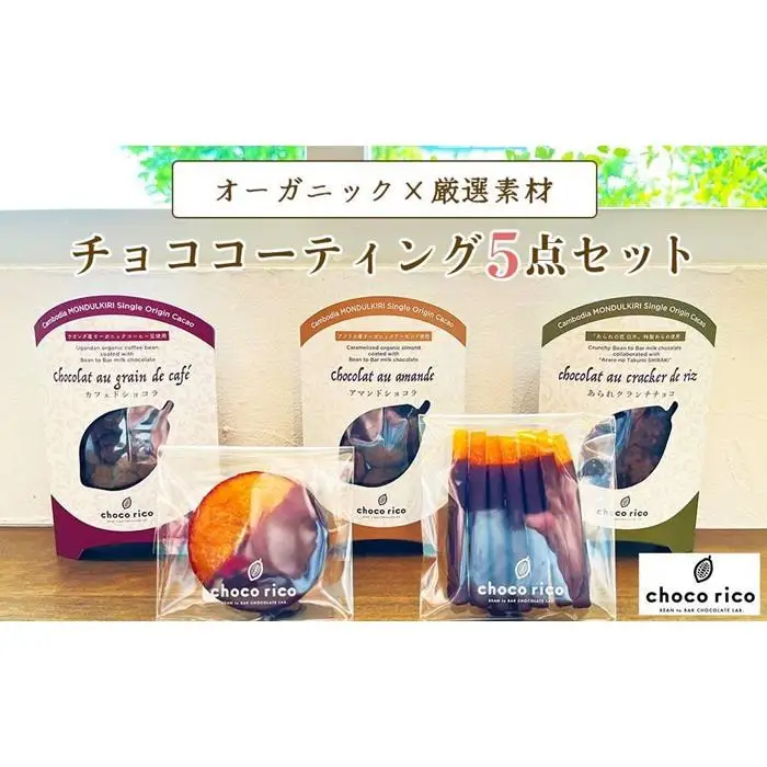 厳選素材のチョココーティング5点セット　chocorico