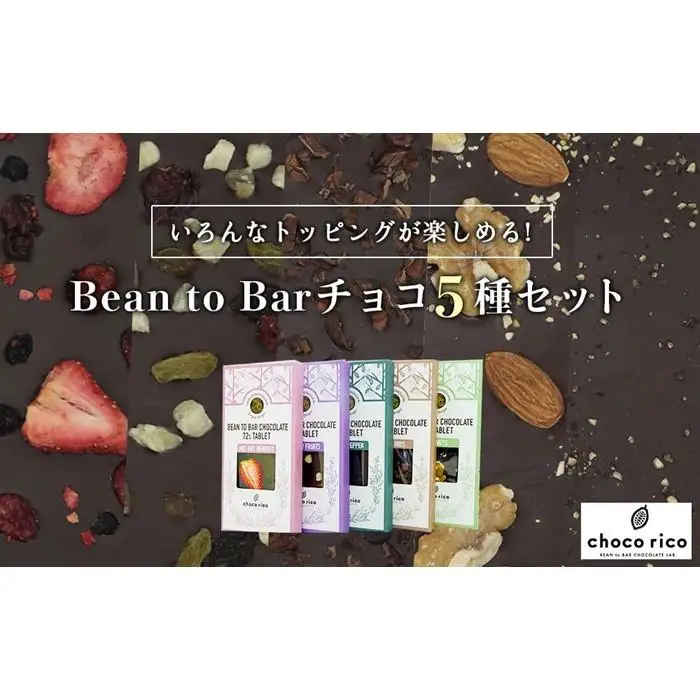 Bean to Barチョコ（タブレット）5種セット　chocorico