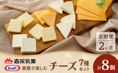 チーズ 定期便 2ヶ月 家族で楽しむチーズセット 8個セット レアチーズ カマンベール 朝食 おやつ 乳製品 加工品 詰め合わせ セット 