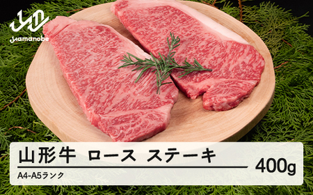 山形牛 ロース ステーキ 2枚 計400g A4-A5ランク 冷凍 高橋畜産 tc-gnrxt400
