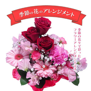季節の花のアレンジメント　【11100-0763】