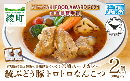 宮崎スープカレー　綾ぶどう豚トロトロなんこつ（2個）【スパイスチャンキー】_A0114-202