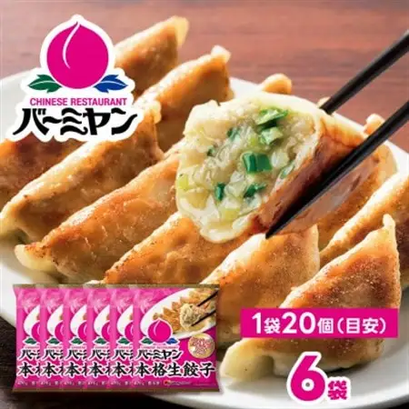 すかいらーく バーミヤン 冷凍生餃子 6袋(目安120個)【配送不可地域：離島】【1511282】