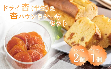 ドライ杏(半生) & 杏パウンドケーキ セット|あんず あんず