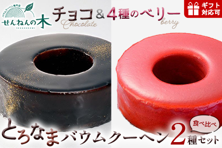 とろなまバウムクーヘン「とろなま2種セット（チョコ・4種のベリー）」 せんねんの木