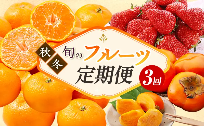【2026年11月上旬より発送】浜松市のフルーツ定期便 3回（11月～1月）次郎柿・三ヶ日みかん早生・紅ほっぺ【配送不可：離島】 