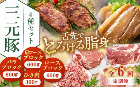 【全6回定期便】平田牧場 4種 セット 豚肉 詰め合わせ セット[AJAP052]
