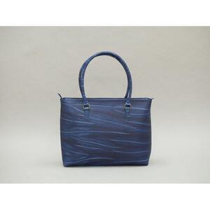 本革 藍染め 絞りトートバック
