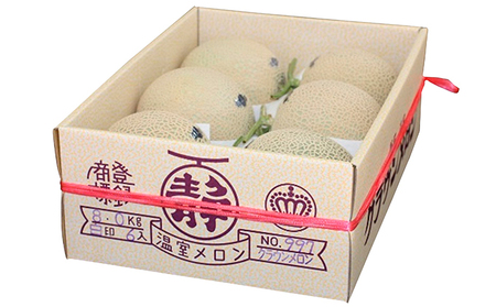 クラウンメロン（白等級）６玉詰 果物類 フルーツ くだもの 静岡県産 6玉 マスクメロン 