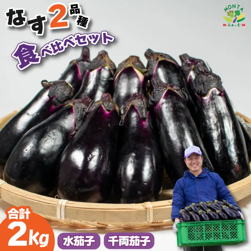 ナス 水茄子 千両なす 約2kg 詰合せ 茄子 なす 水なす 千両茄子