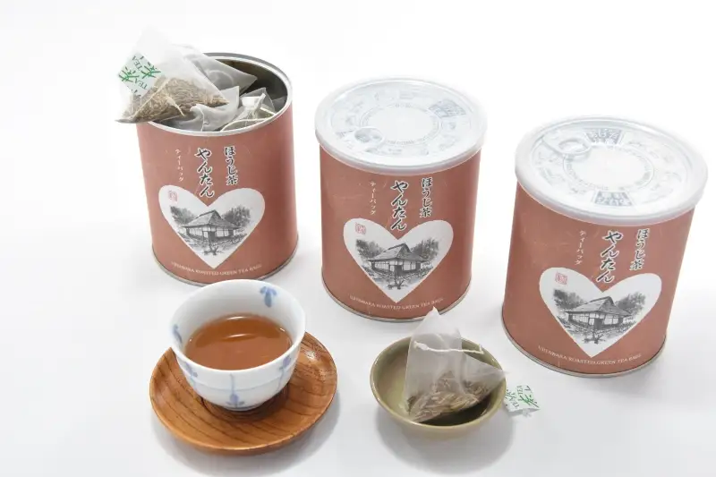 ほうじ茶ティーバッグ　やんたん／25P×3缶（ほうじ茶
