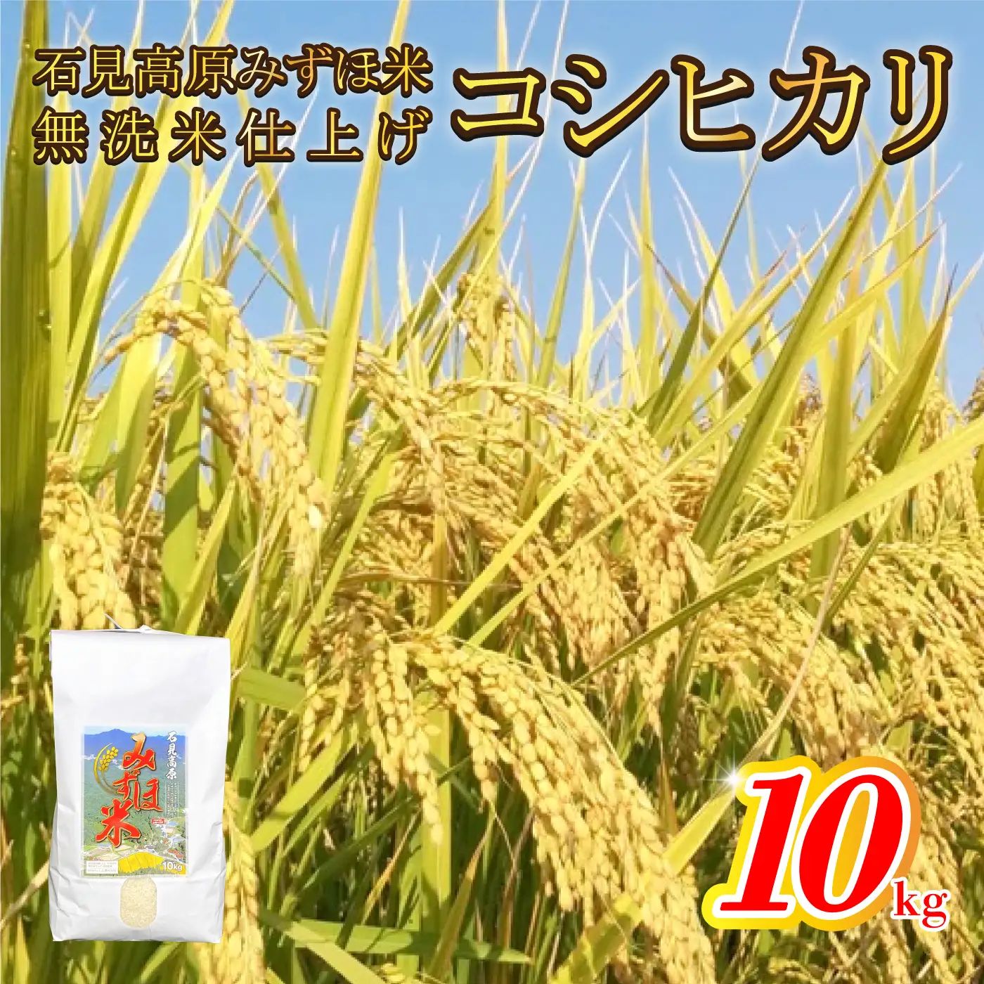 令和7年産!　石見高原みずほ米コシヒカリ 無洗米仕上　10kg