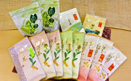 静岡茶 たっぷり 1.2kg（7種 12袋）逸品 深蒸し茶 お茶 お茶セット 緑茶 深蒸し煎茶 高級煎茶 荒茶 くき茶 静岡緑茶 日本茶 粉茶