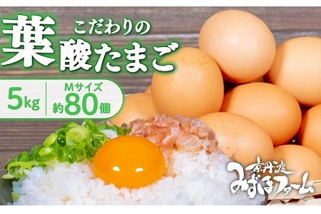 京丹波 こだわり卵 葉酸たまご 約 80個 5kg ※北海道・沖縄・その他離島は配送不可 [011MF002]