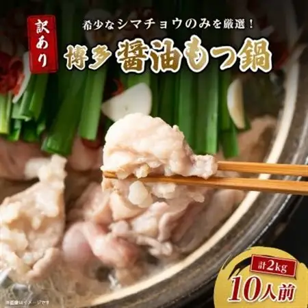 訳あり!博多醤油もつ鍋　10人前(2人前×5セット)_肉 もつ鍋 牛肉 鍋 鍋セット  惣菜・加工品 肉 鍋 なべ ナベ_【配送不可地域：離島】【1507695】