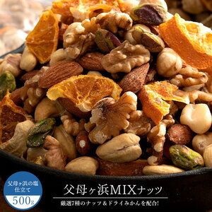 【ゆうパケット】父母ヶ浜MIXナッツ 500g(250g×2)