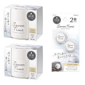 サボンタイム ゲル&クリップセット マイルドコットン 晴香堂 HARUKADO