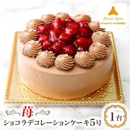 苺ショコラデコレーションケーキ5号_菓子・スイーツ ケーキ  _【配送不可地域：離島】【1520138】