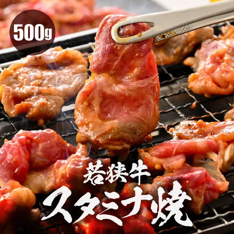 焼くだけ簡単調理！ 若狭牛スタミナ焼き (味付き) 500g (250g×2袋) 小分け 牛肉 [A-2249]