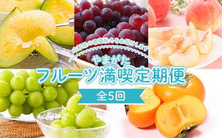≪先行予約2026年6月下旬頃～11月上旬頃発送≫ やまがたフルーツ満喫定期便（全5回） FSY-2615