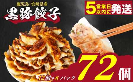 【訳あり】 黒豚餃子 72個 餃子 IB