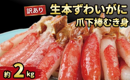 訳あり 本ズワイガニむき身約2kg かに 蟹 カニ ニューバークD032-116014