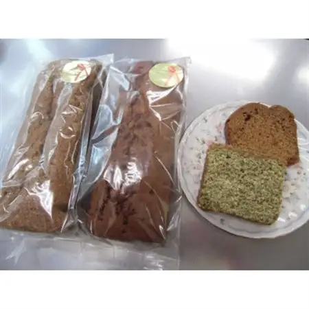 「福祉施設」かすみそう　手作り　パウンドケーキ2本　清川茶入り・黒糖入り【1496145】