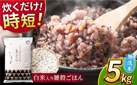 〈令和7年度産米〉 水研ぎ不要 雑穀ごはん 無洗米 5kg 【株式会社 農産ベストパートナー】 令和7年産 [ZBP145]