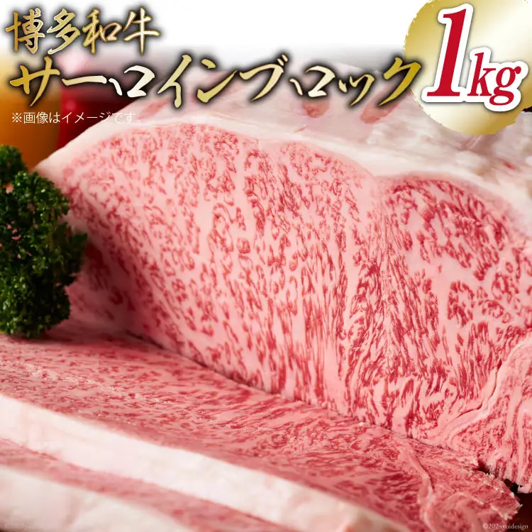 肉 牛肉 博多和牛サーロインブロック 約1kg [MEAT PLUS 福岡県 筑紫野市 21761022]