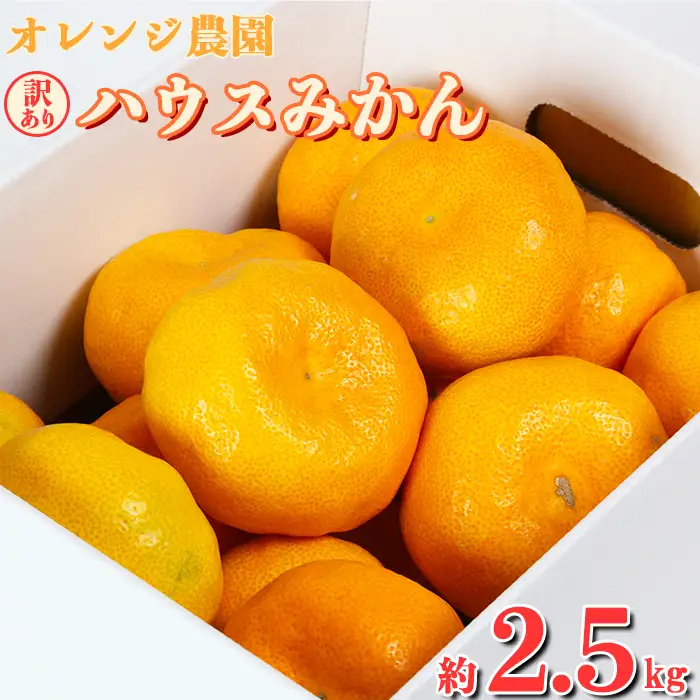 【期間限定発送】【訳あり】ハウスみかん 約2.5kg 【オレンジ農園】2026年 7月 8月 夏 発送 甘い 果物 フルーツ 柑橘 温州 みかん 先行予約 数量限定 期間限定 九州 ＜114-001＞