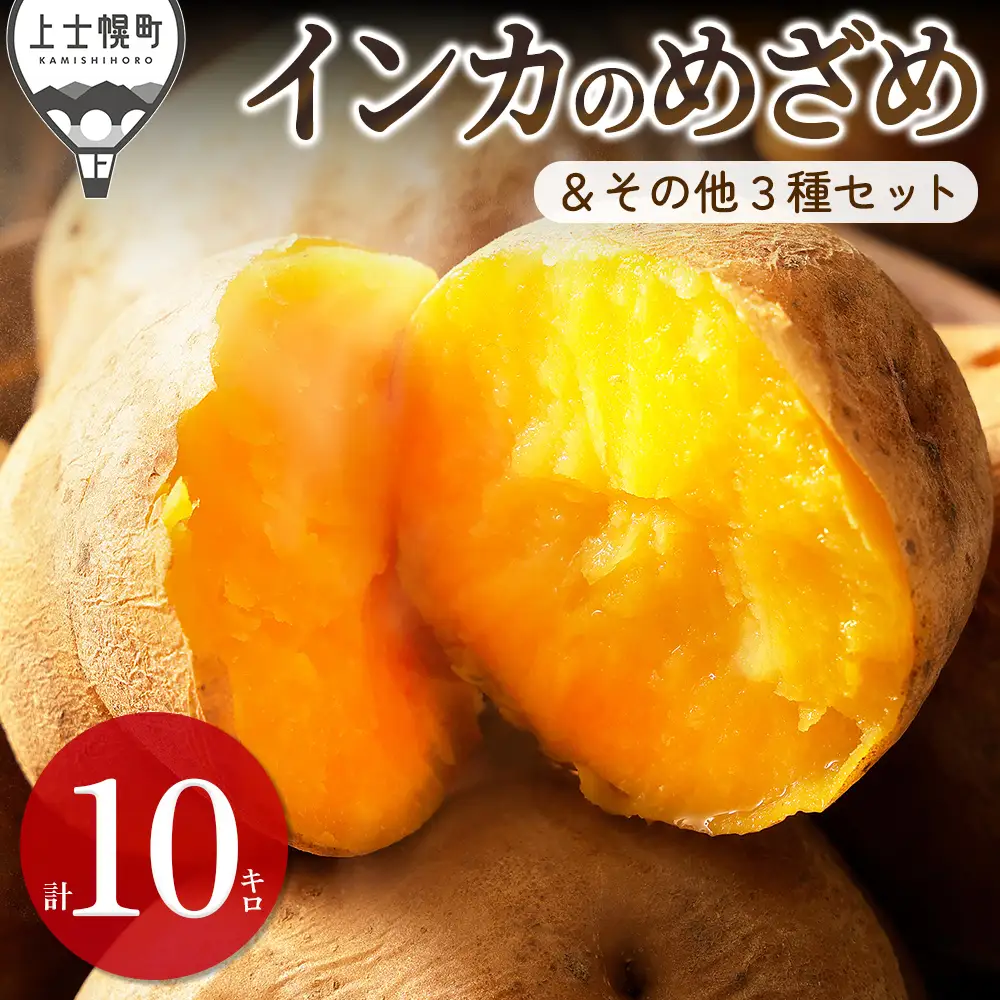 2026年産 先行予約 北海道産 インカのめざめ その他3種 じゃがいも 計10kg（2.5kg×4種） 上士幌町加藤農場 インカの目覚め 馬鈴薯 芋 イモ 野菜 詰め合わせ ◆2026年11月配送予定
