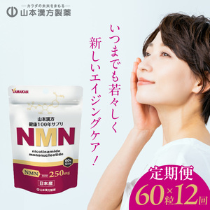 ＜12ヶ月連続定期便＞NMN[027Y29-T]βーNMN NMNサプリメント NMN60粒