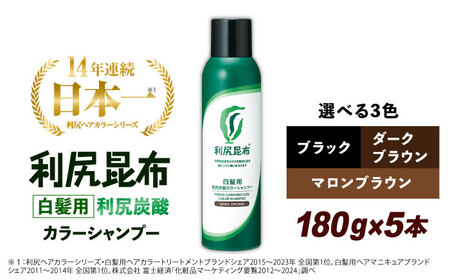 【5本入】［白髪用］利尻炭酸カラーシャンプー 糸島市 / 株式会社ピュール ヘアケア シャンプー [AZA046]