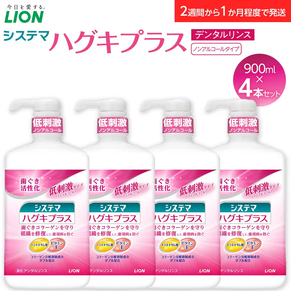 【寄附額見直しました！】LION ハグキプラスリンスセット 日用品 ふるさと納税