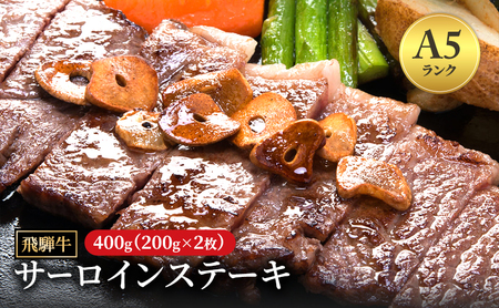 飛騨牛 牛肉 肉 ステーキ サーロイン 400g 200g×2枚 A5 