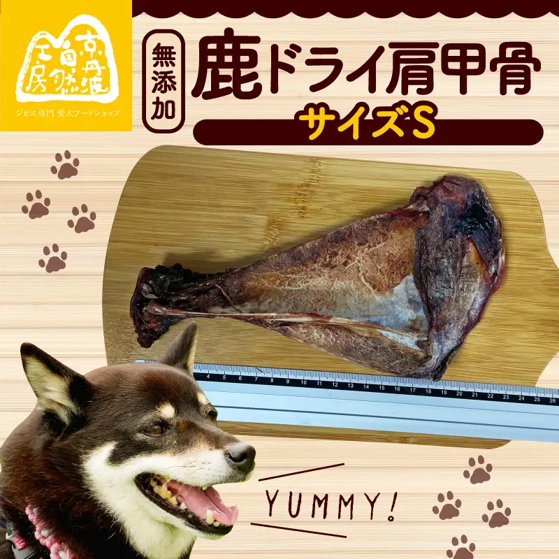 【大切な愛犬に】鹿ドライ肩甲骨Sサイズ（17～19cm）（犬 歯磨き ペット用品