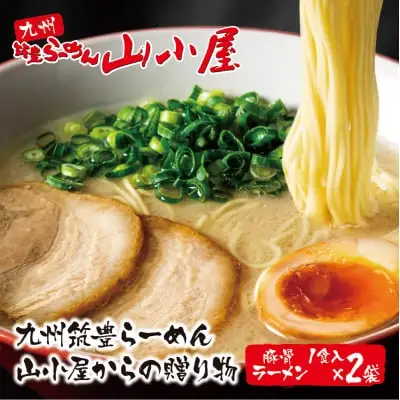 Z54-06 寄附額改定↓↓ 筑豊豚骨らーめん 豚骨ラーメン1食入×2袋 ラーメン
