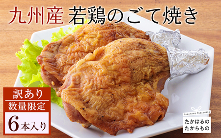 宮崎県 九州産若鶏のごて焼き 訳アリ6本セット TF0519-P00016