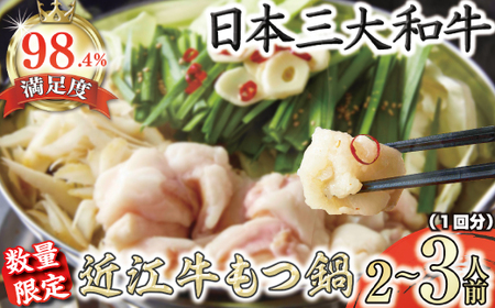 数量限定 近江牛ホルモン ホルモン屋が作った本気の もつ鍋 セット 1回分 2～3人前 【FO28W】 近江牛 もつ鍋