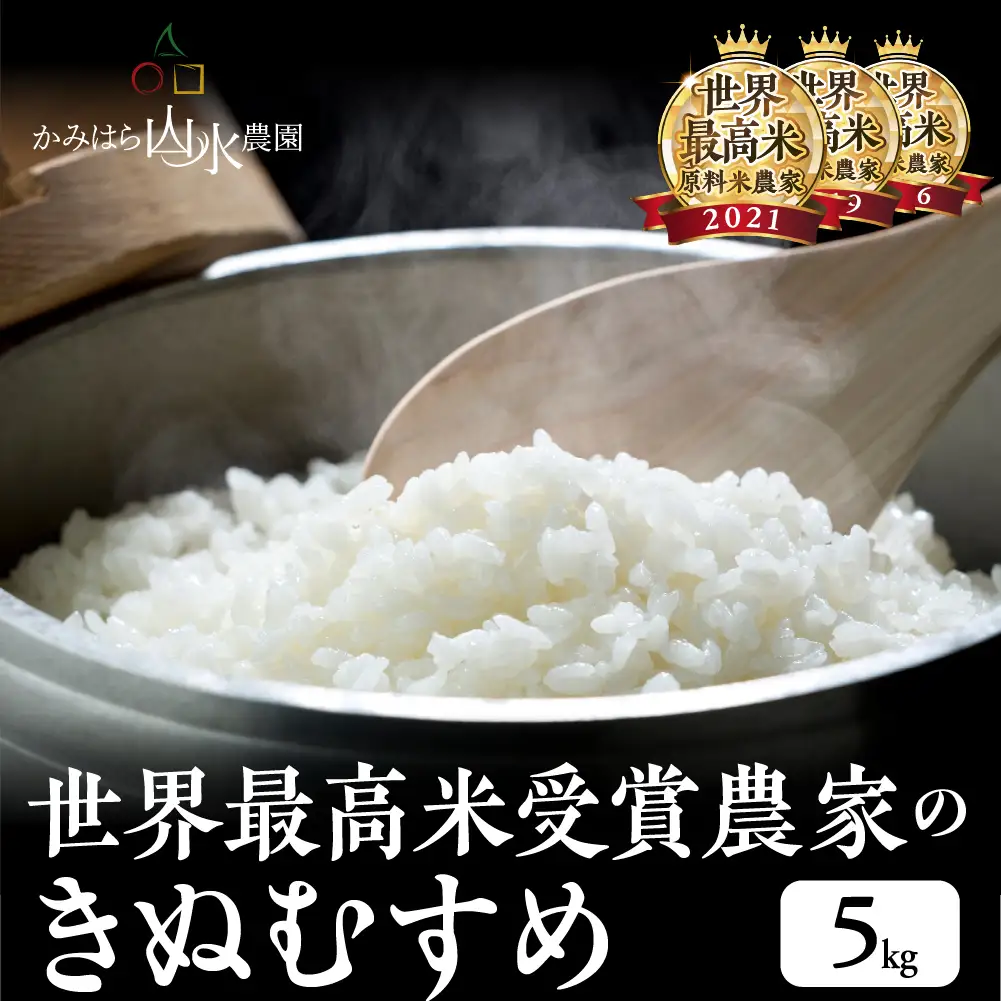 【2025年産】きぬむすめ 5kg（5kg×1袋）【かみはら山水農園】【28-12】