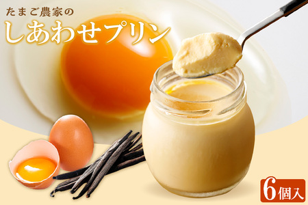 【受注生産】たまご農家のしあわせプリン（6個セット） デイリーファーム たまご 幸せ プリン 瓶入り デザート スイーツ おやつ 卵 鶏卵 ココテラス なめらかプリン 洋菓子 米卵 常滑牛乳 お菓子 ギフト プレゼント グルメ お取り寄せ 愛知県 常滑市