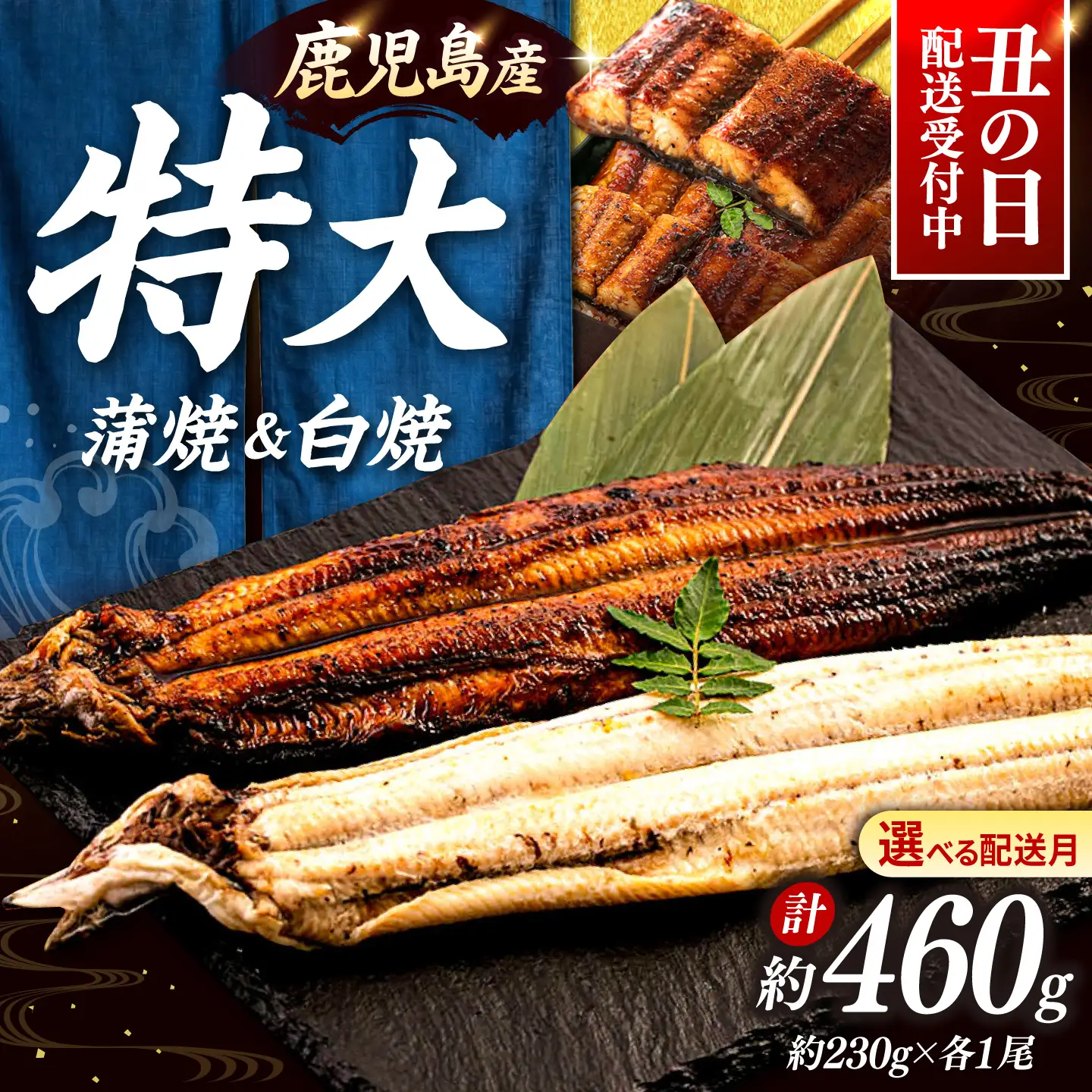鹿児島産 うなぎ 2尾 蒲焼・白焼 食べ比べ セット 特製秘伝のタレ付き！ 桂川町/山水商事 [ADAH007] うなぎ 蒲焼き 白焼き セット 九州