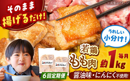 【全6回定期便】特大 山賊からあげ（骨なし）8個入×2袋 桂川町/山賊からあげ桂川店 [ADAP011] 唐揚げ 骨なし唐揚げ 味付き唐揚げ 冷凍唐揚げ 定期便 