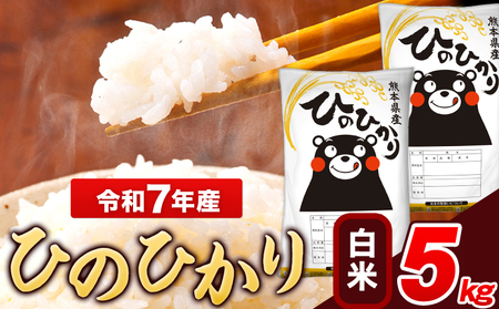  令和7年産 ひのひかり 白米 5kg  5kg×1袋 熊本県産 米 精米 ひの 長洲町《7-14日以内に出荷予定(土日祝を除く)》