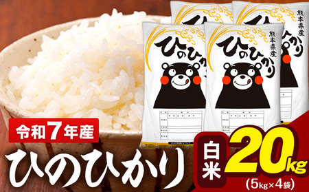 令和7年産 白米 米 ひのひかり 20kg (5kg袋×4)《7-14日以内に出荷予定(土日祝除く)》