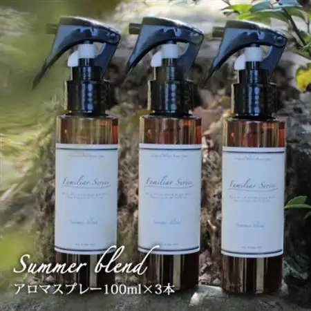 easeアロマスプレー Summer blend 100ml×3本セット　夏のファミリアシリーズ【配送不可地域：沖縄県】【1519476】