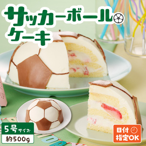 【いちごのバースデーケーキ】サッカーボールケーキ　スイーツ デザート 洋菓子 お取り寄せ 愛知県 小牧市 送料無料 誕生日ケーキ クリスマス お祝い デザイン デコレーションケーキ 日時指定可[125L03]